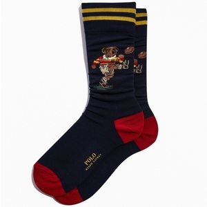 Polo Ralph Lauren Rugby Kicker Bear Sock